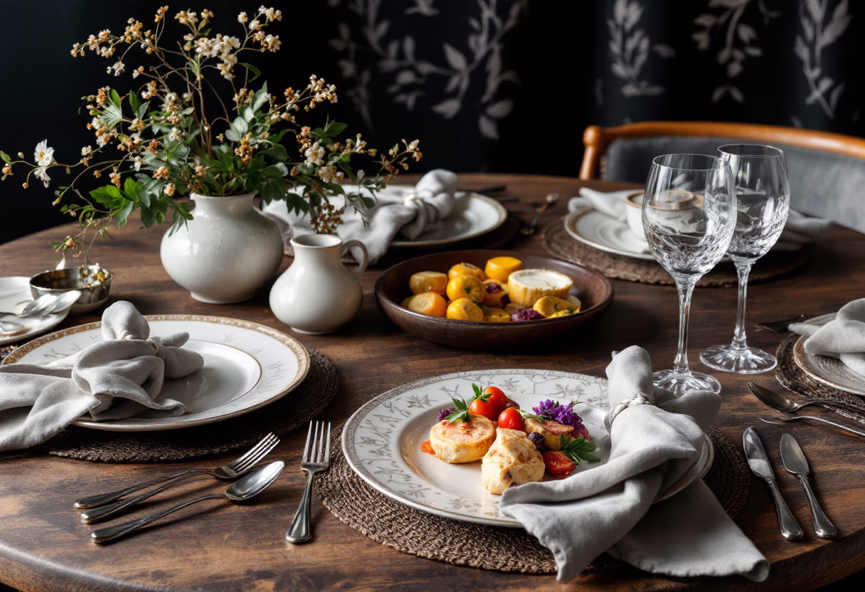 [background image] image of breakfast table setting (for a bed & breakfast)
