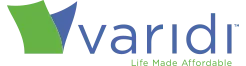 Varidi company logo with tagline 'We Build Credit'.