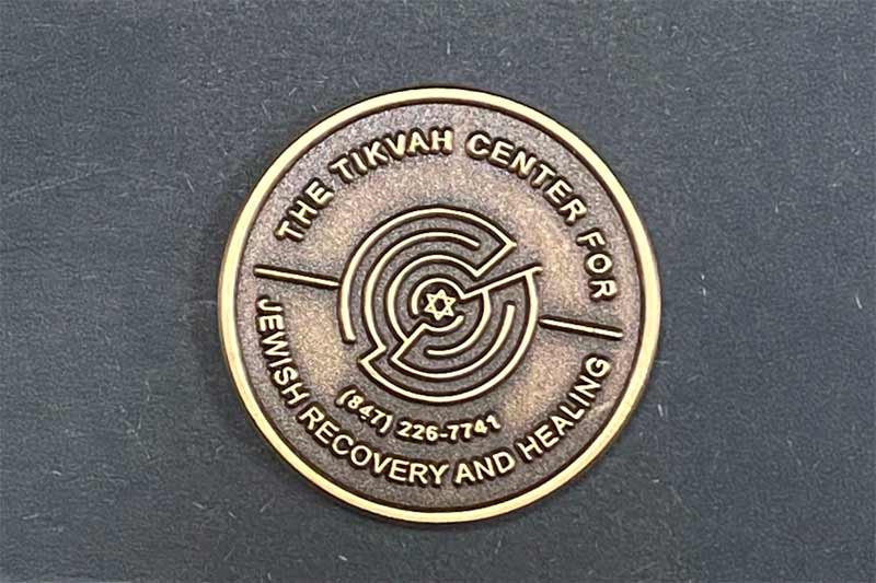 Jewish Recovery Coins - Tikvah Center - Marking sober time with Jewish Holidays