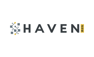 Haven 256 company logo with stylized network node design on the left.