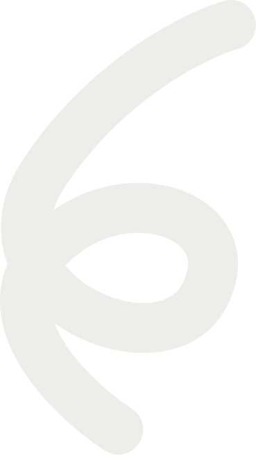 Abstract light gray curved shape resembling a stylized loop or spiral on a transparent background.