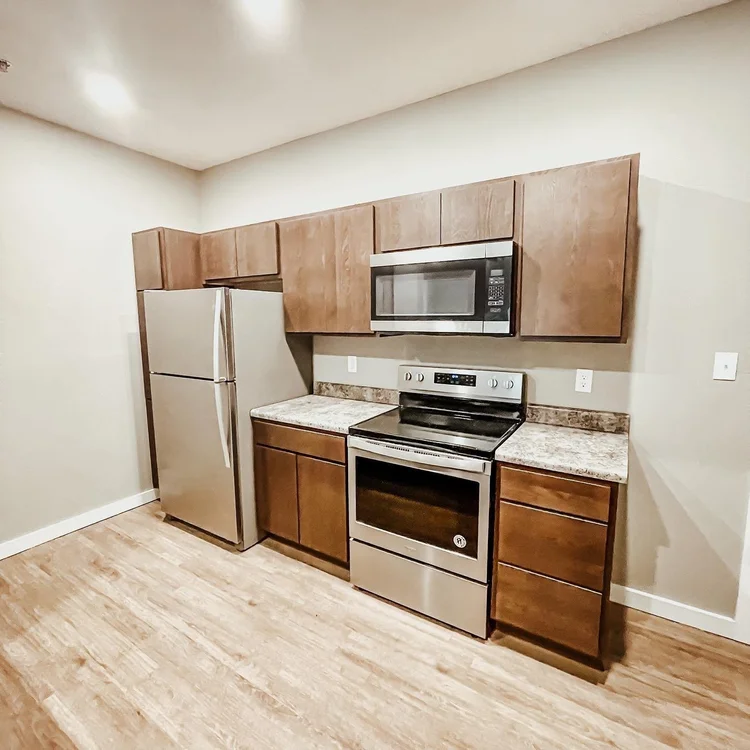 kitchen with stainless steel appliances