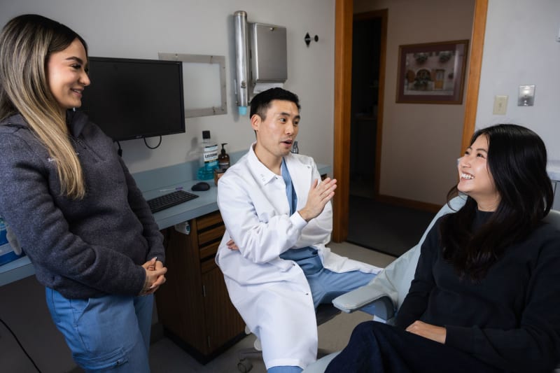 Patient discussion at Medford Dental Wellness