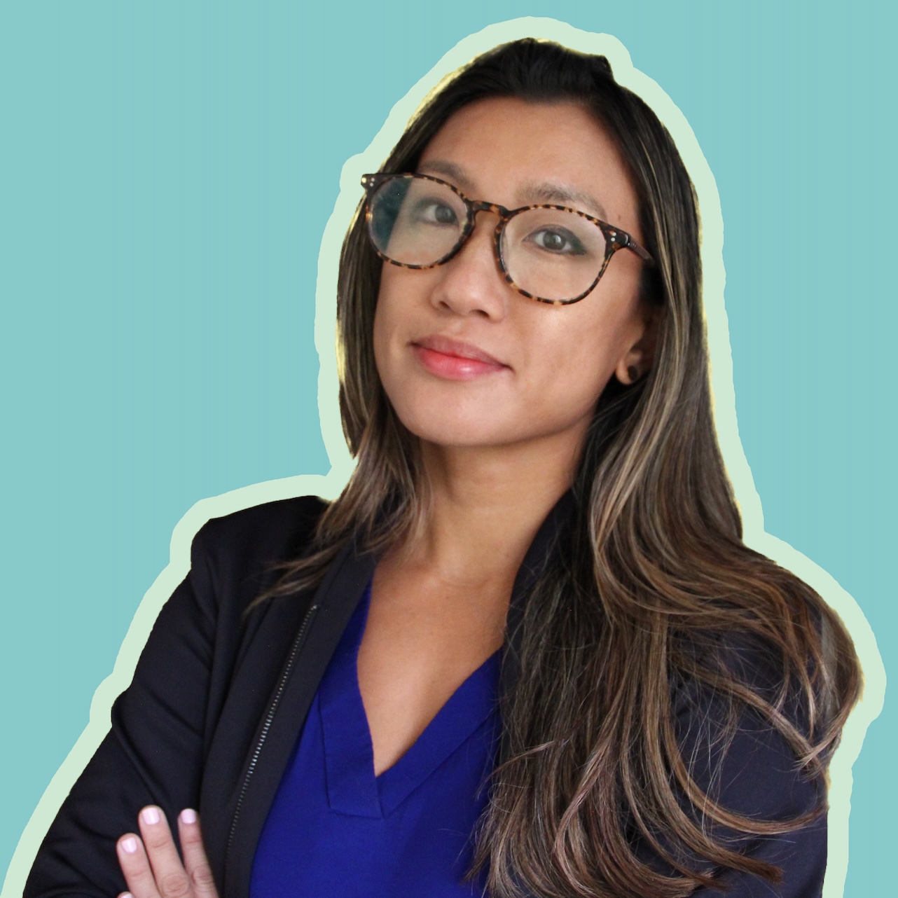 Simple user profile icon with a circle for the head and an arc for shoulders on a beige background.