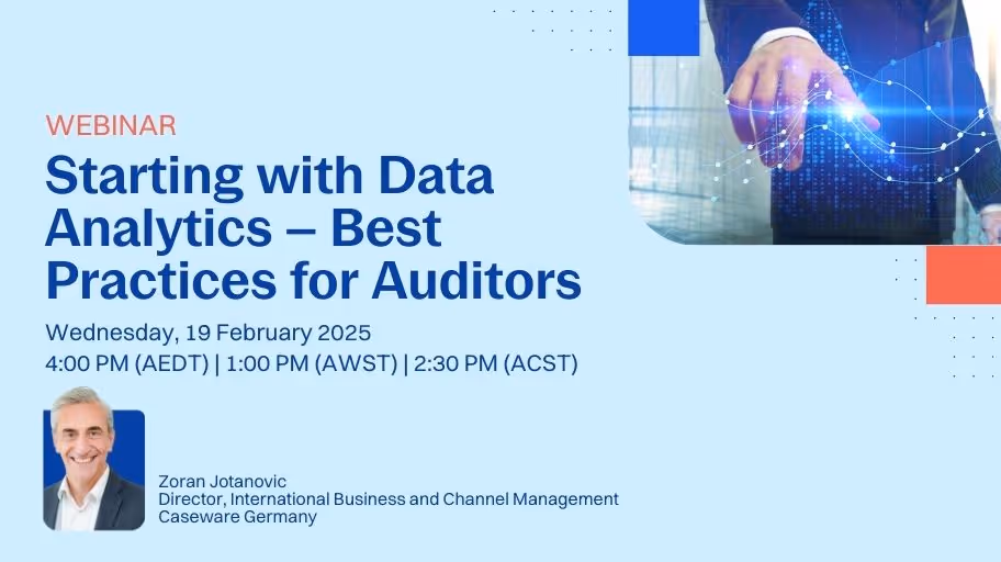 Starting with Data Analytics –Best Practices for Auditors