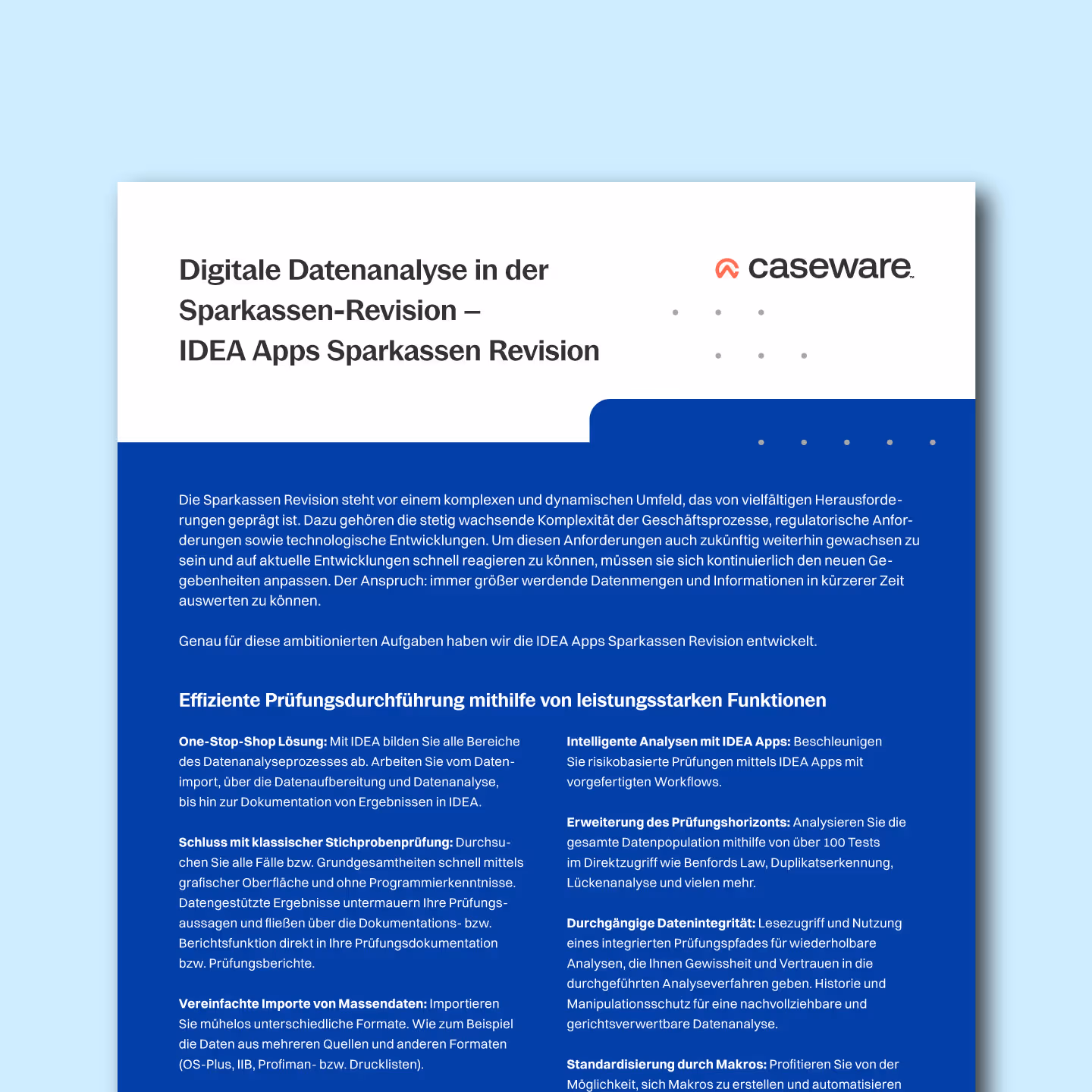 IDEA Apps Sparkassen Revision