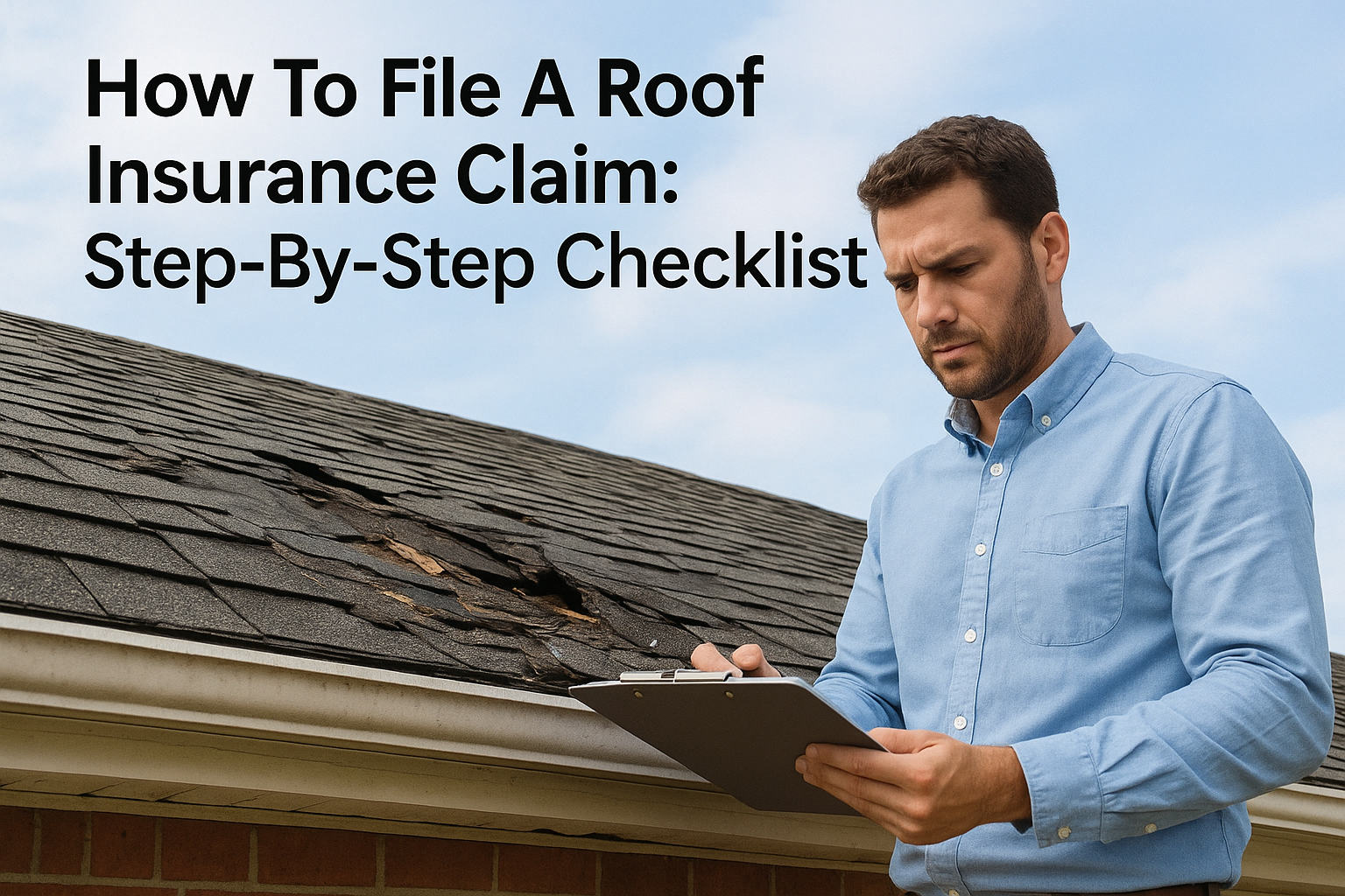 How To File A Roof Insurance Claim: Step-By-Step Checklist