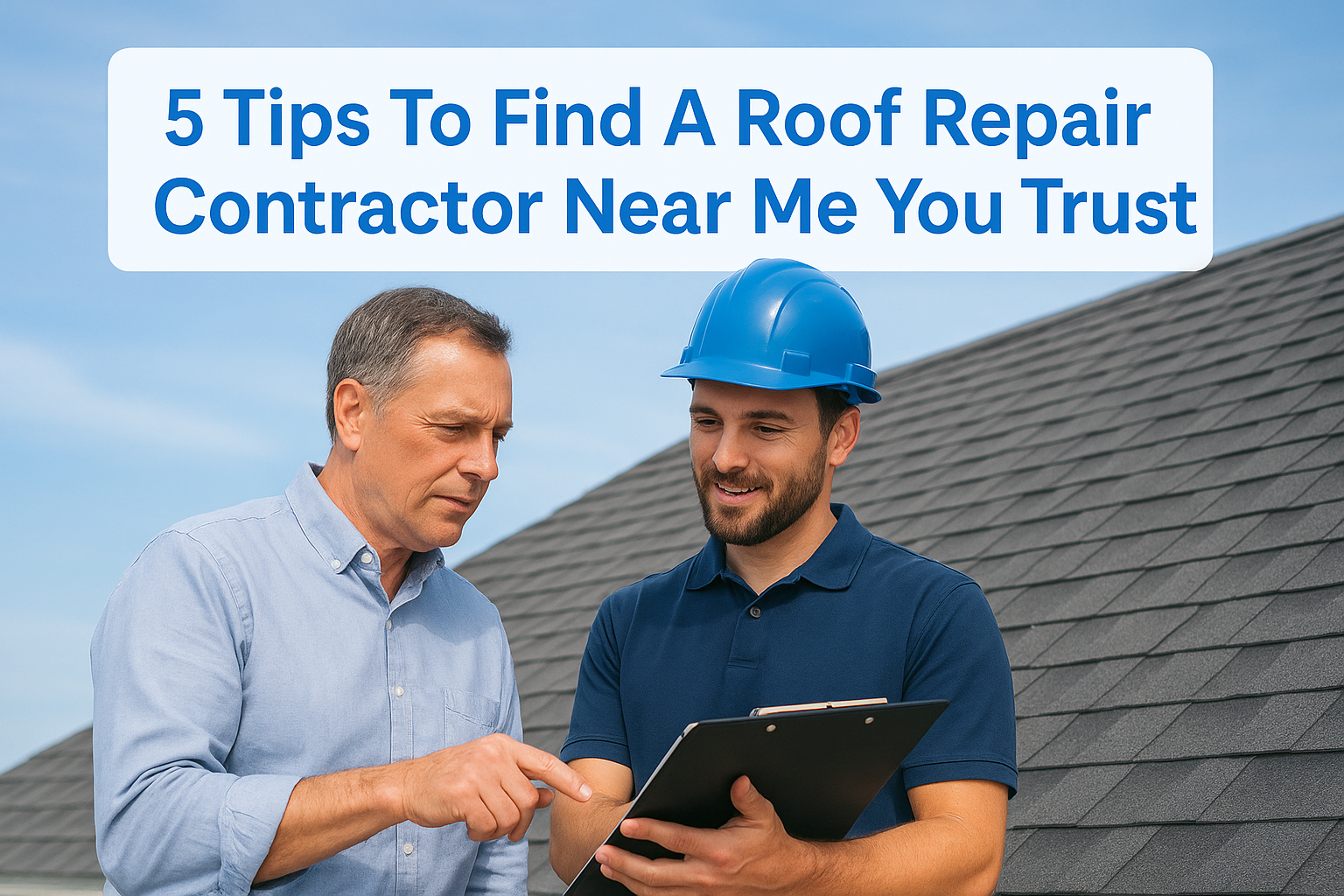 5 Tips To Find A Roof Repair Contractor Near Me You Trust