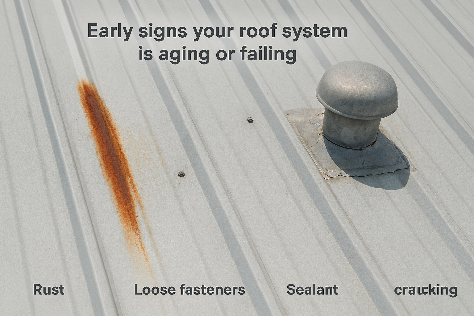 Early signs your roof system is aging or failing