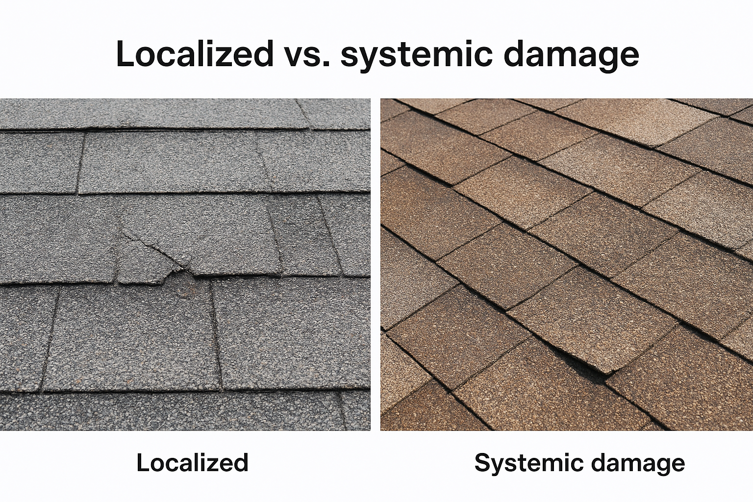 Localized vs. systemic damage