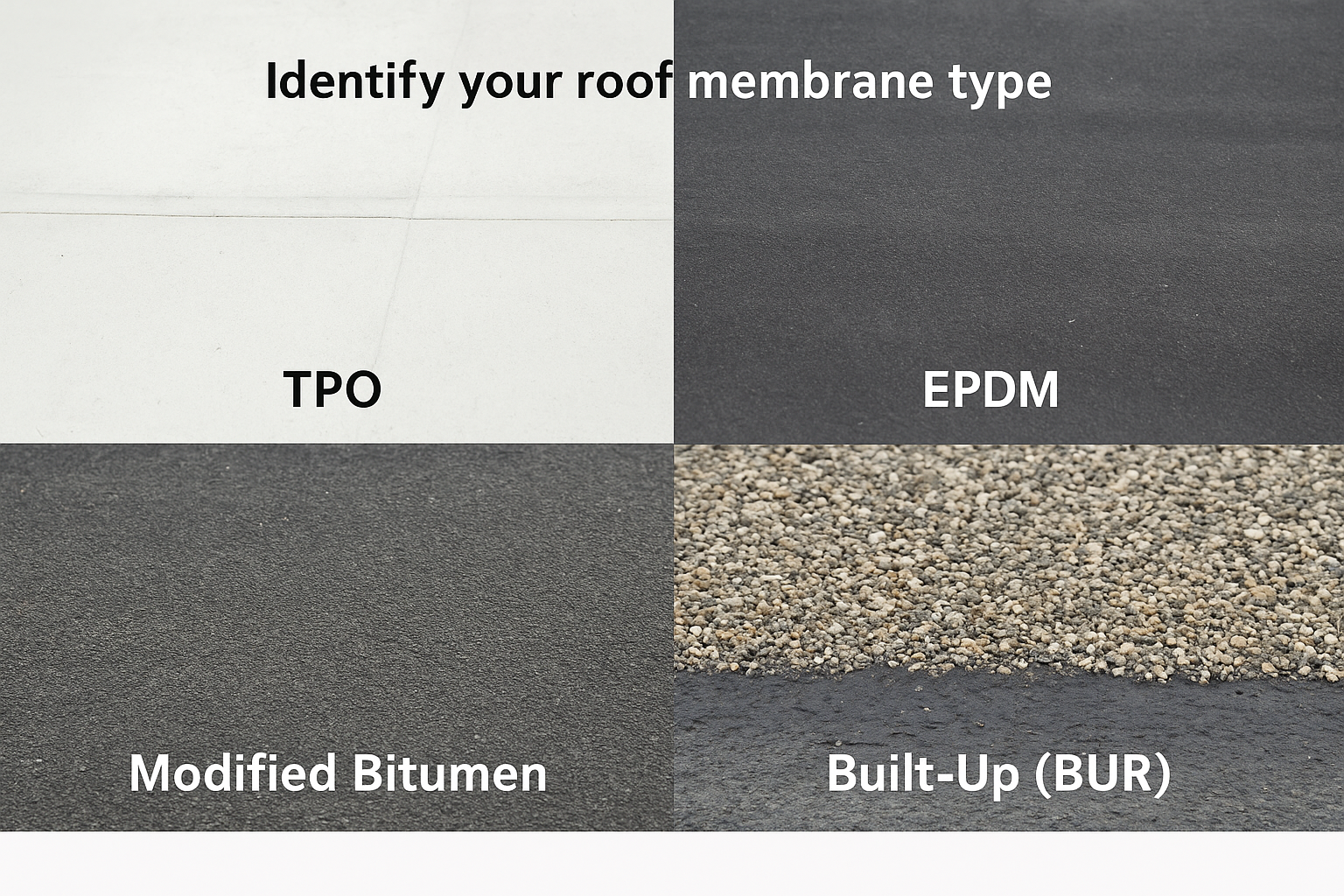 Identify your roof membrane type