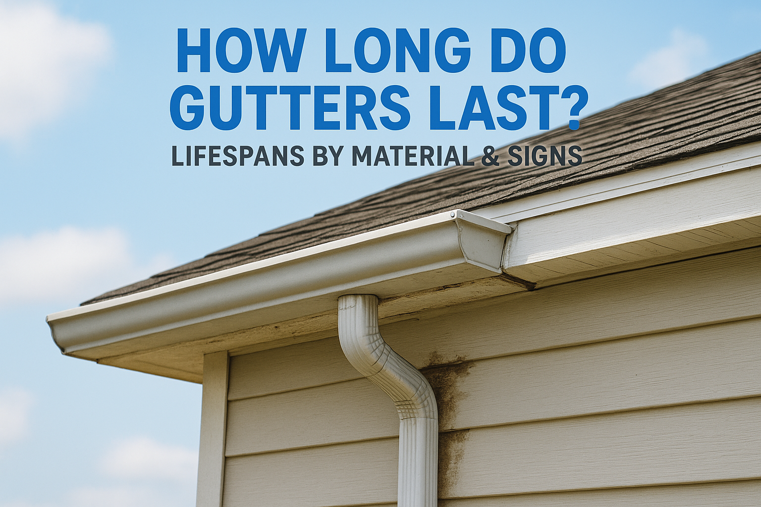 How Long Do Gutters Last? Lifespans By Material & Signs