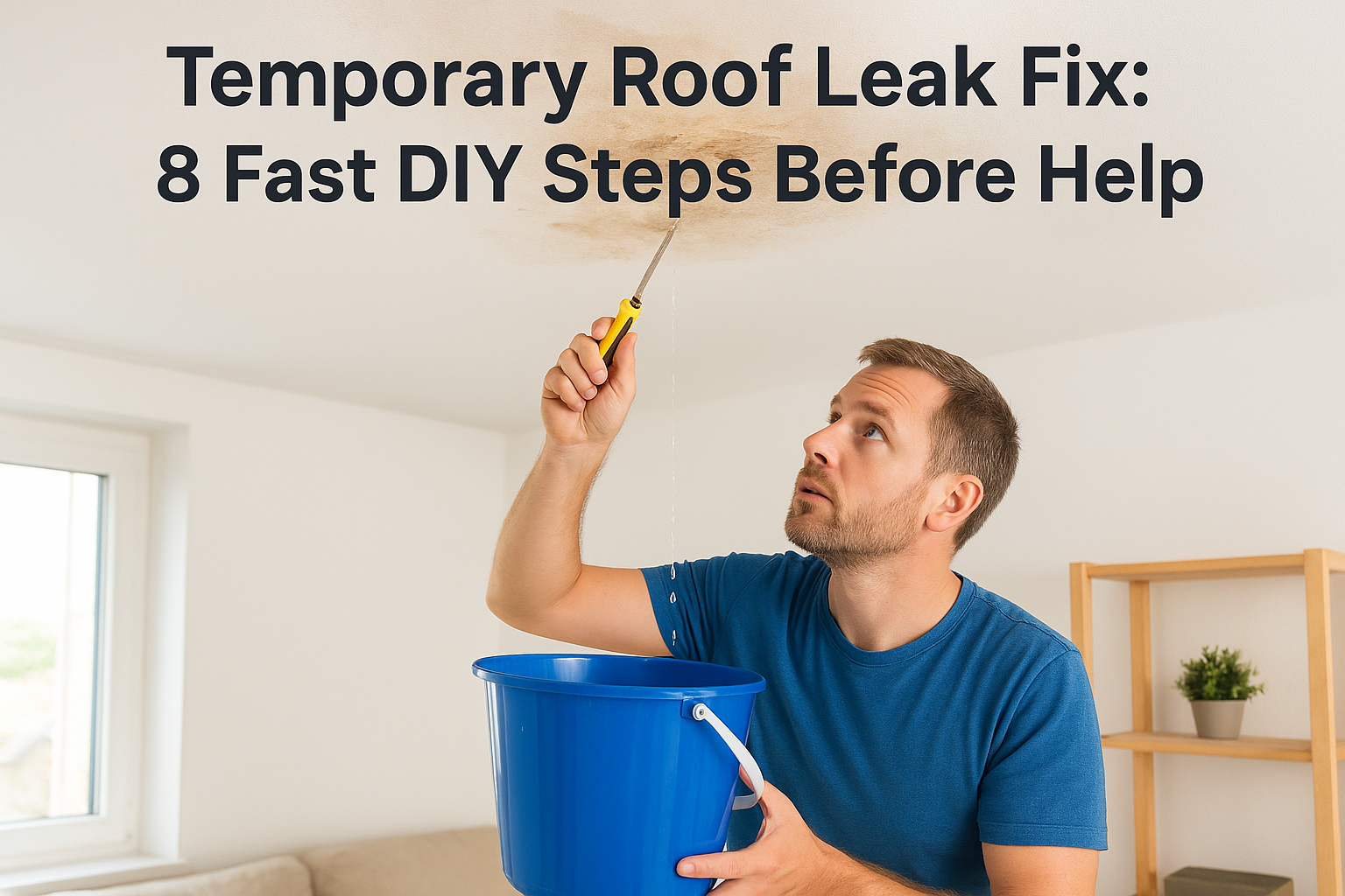 Temporary Roof Leak Fix: 8 Fast DIY Steps Before Help