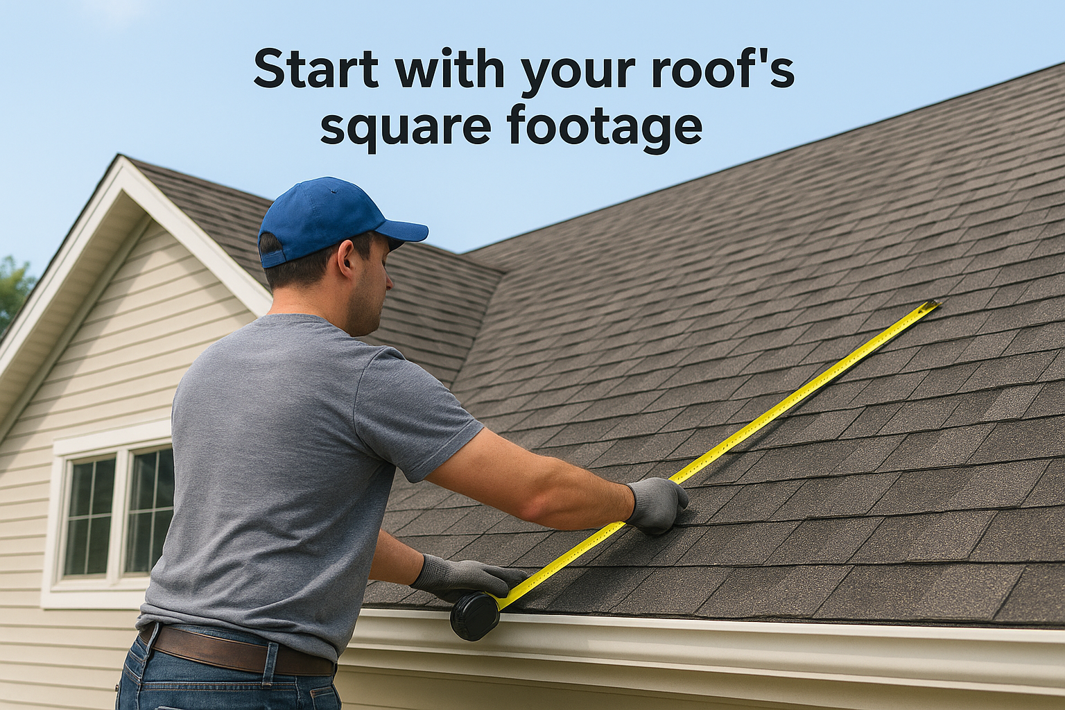 Start with your roof's square footage