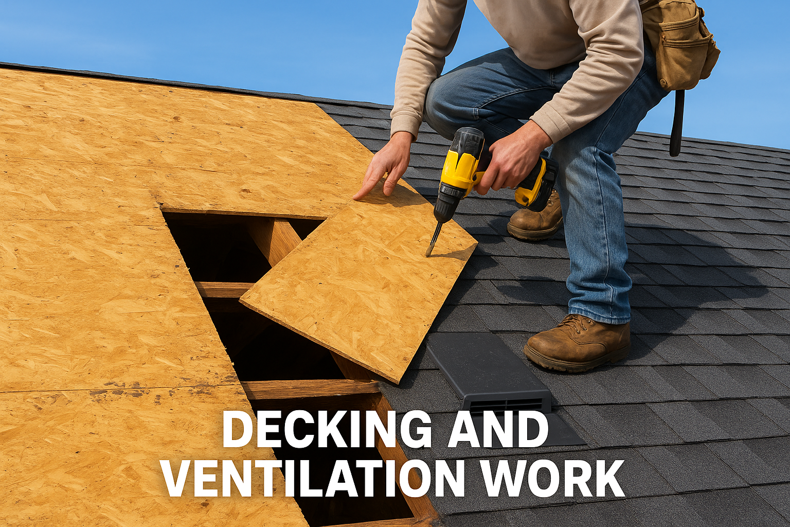 Decking and ventilation work