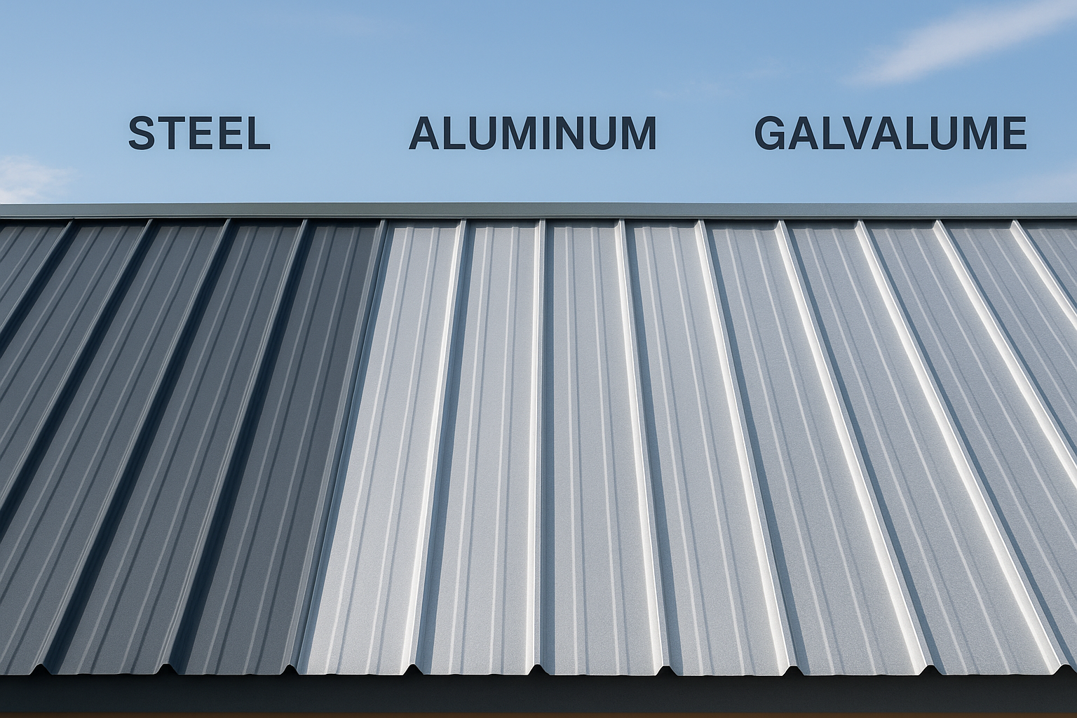 How common metal roof options differ