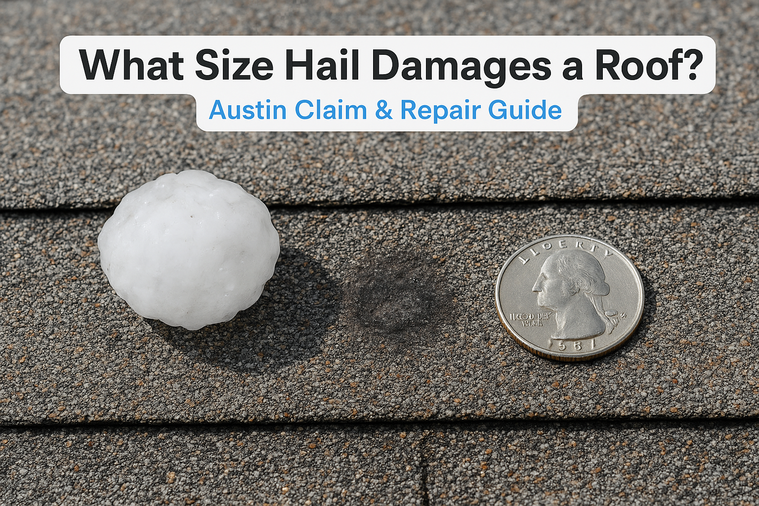 What Size Hail Damages a Roof? Austin Claim & Repair Guide