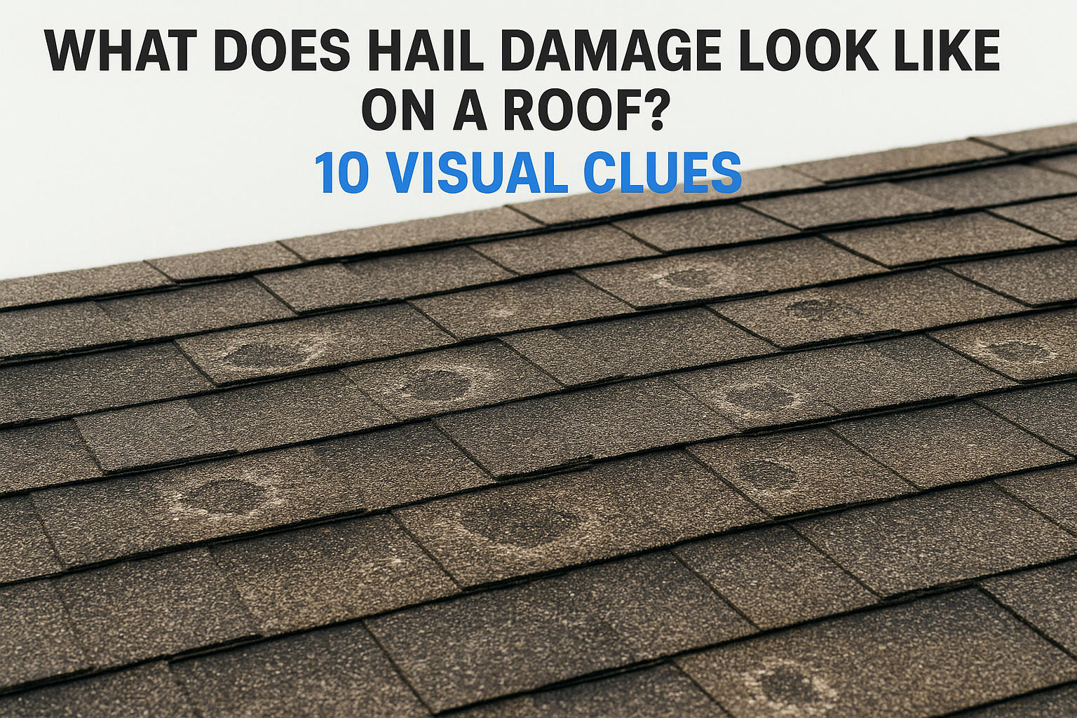 What Does Hail Damage Look Like on a Roof? 10 Visual Clues