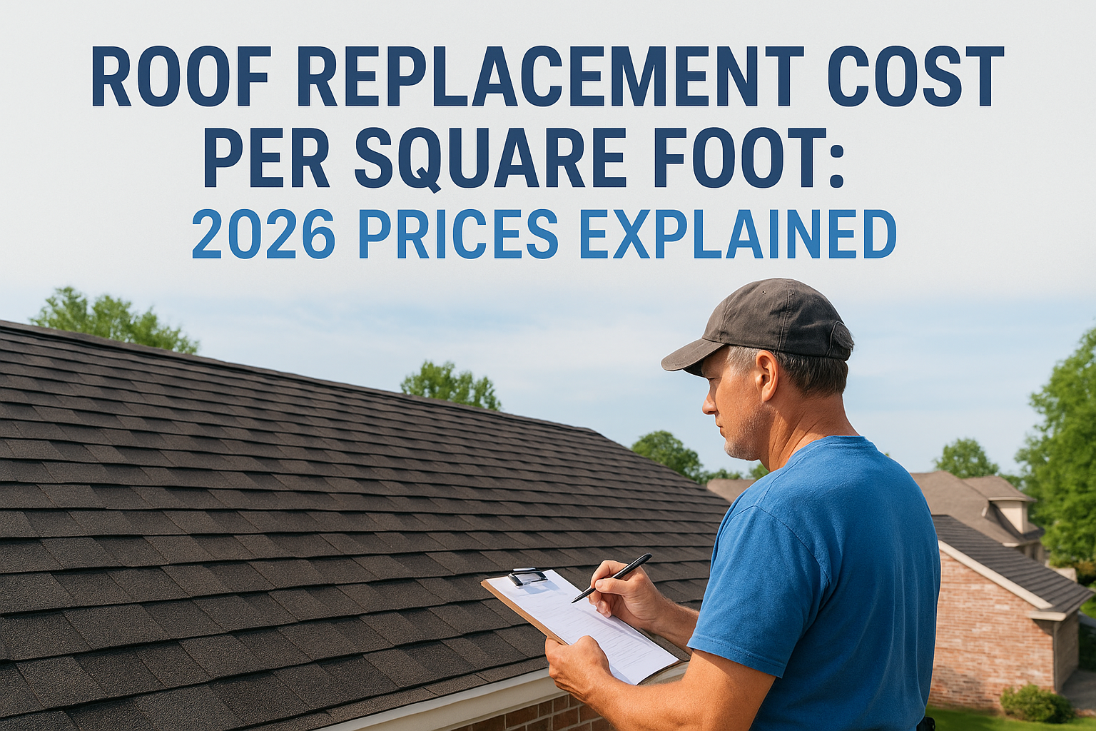 Roof Replacement Cost Per Square Foot: 2026 Prices Explained