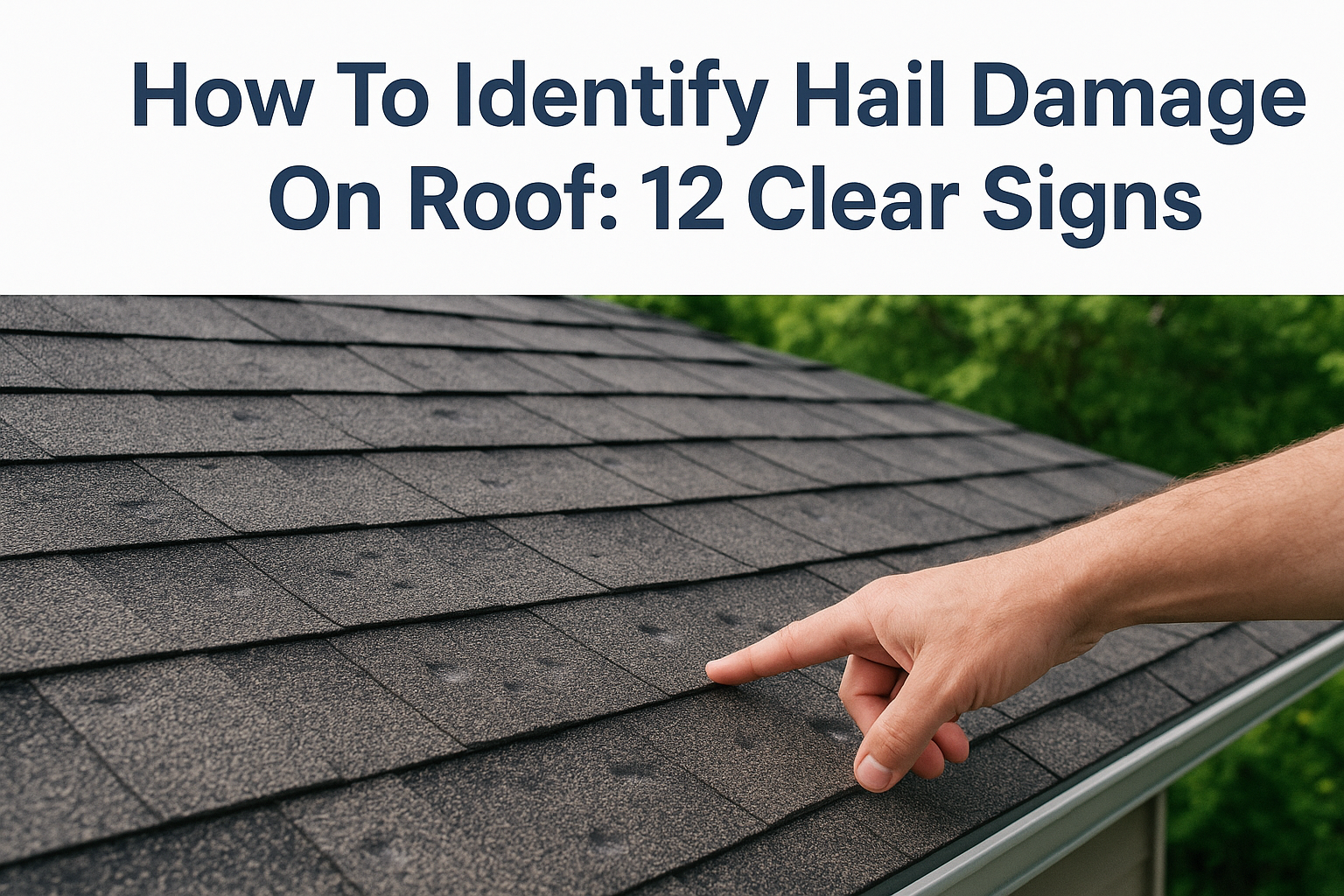 How To Identify Hail Damage On Roof: 12 Clear Signs