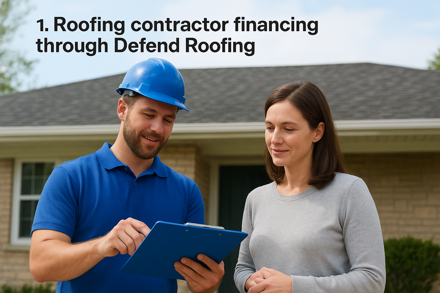 1. Roofing contractor financing through Defend Roofing