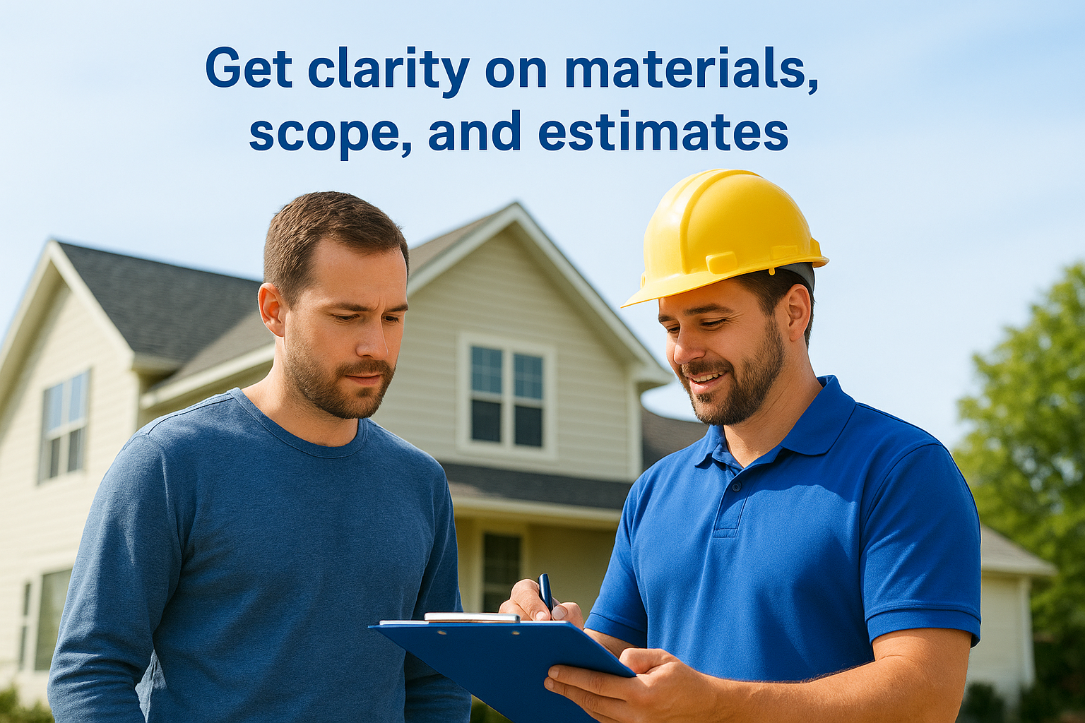 4. Get clarity on materials, scope, and estimates