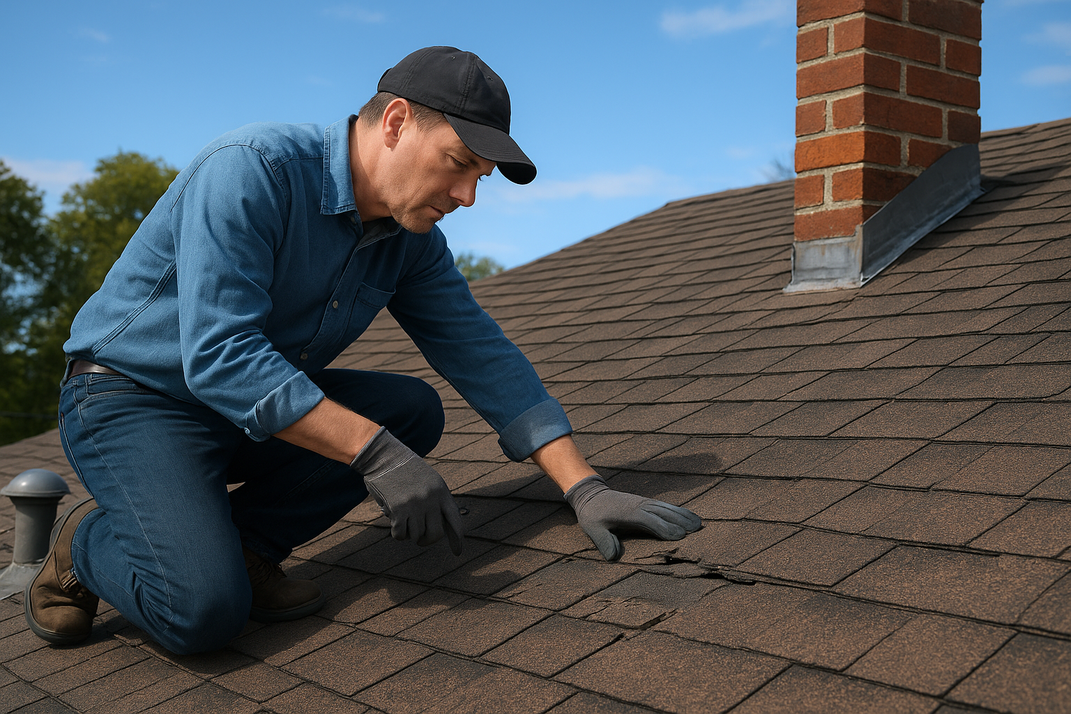 Move to the roof surface once you've got a target area