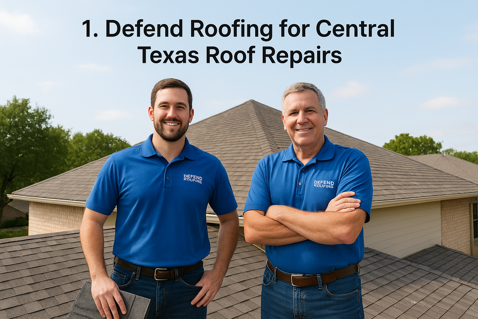 1. Defend Roofing for Central Texas roof repairs
