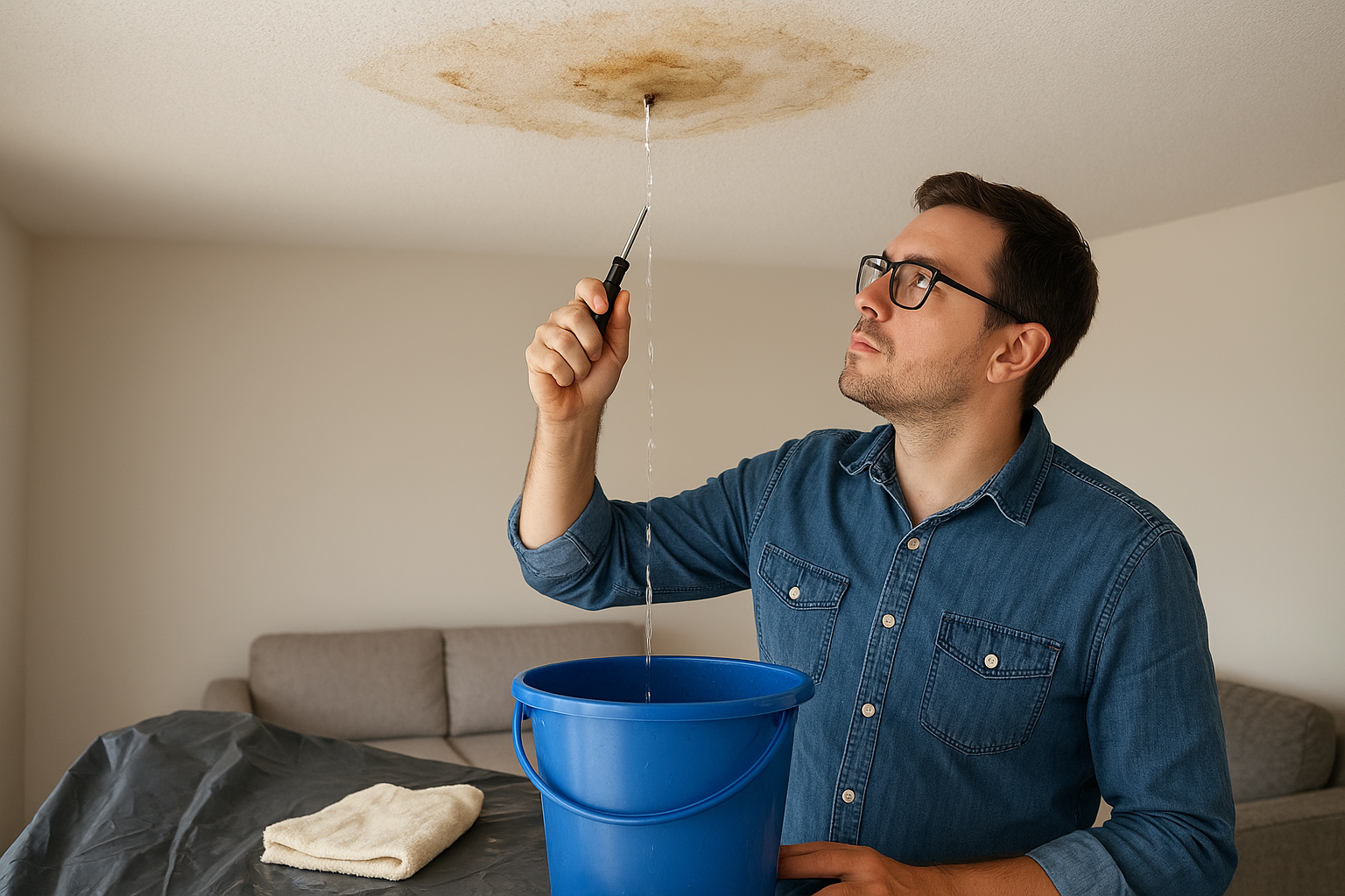 Step 2. Stop the leak from inside your home