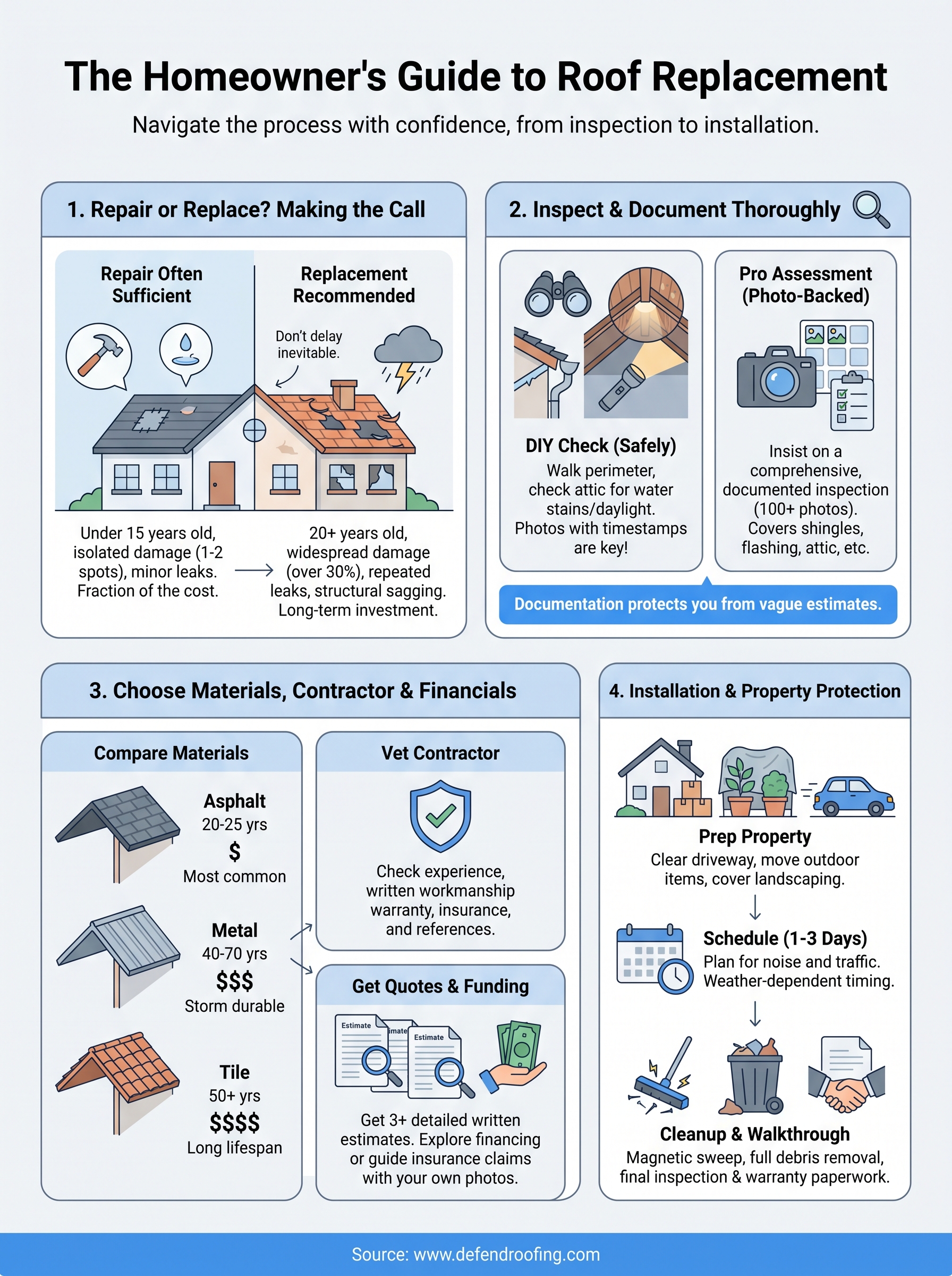 roof replacement infographic