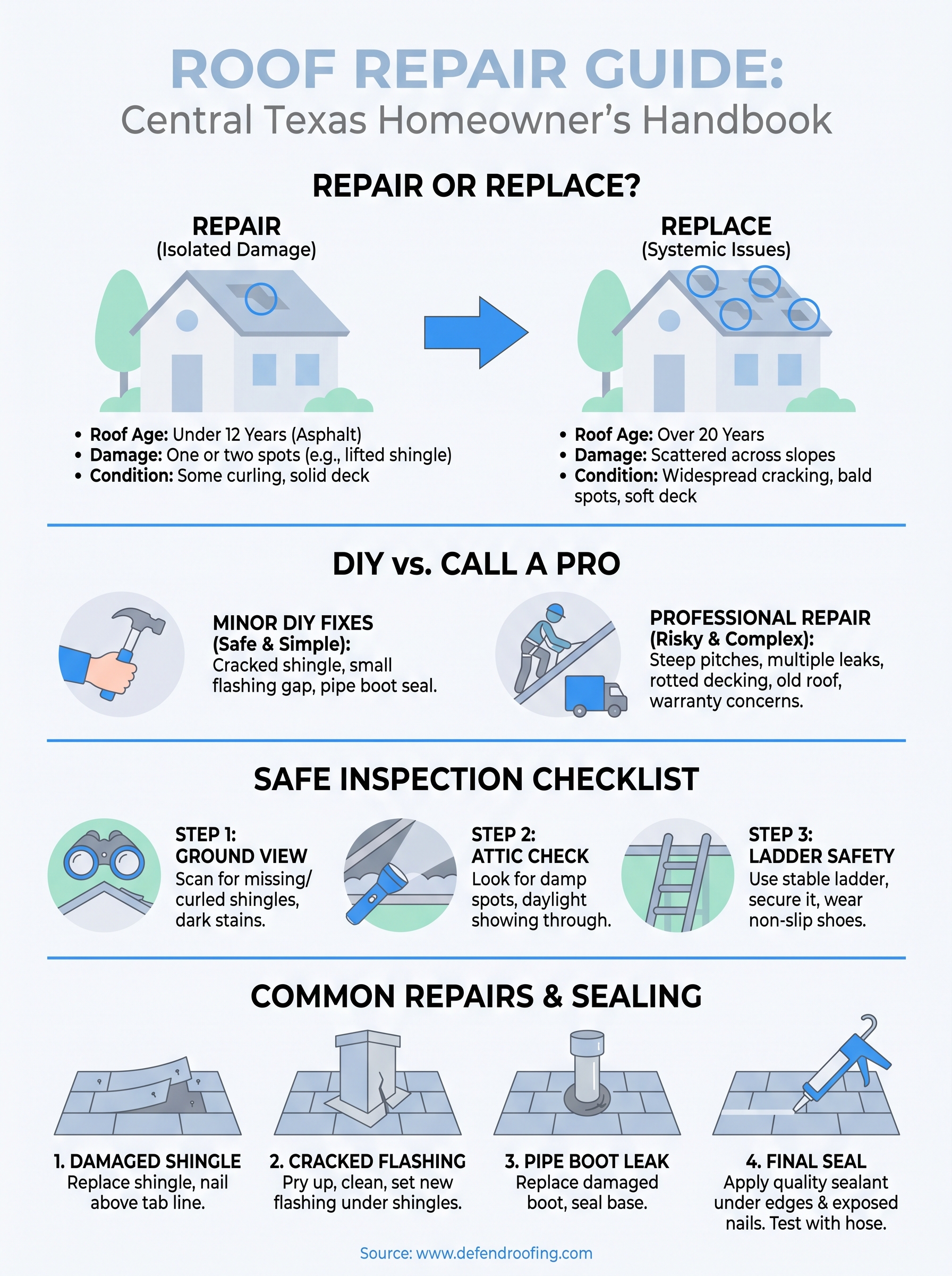repair of roof infographic