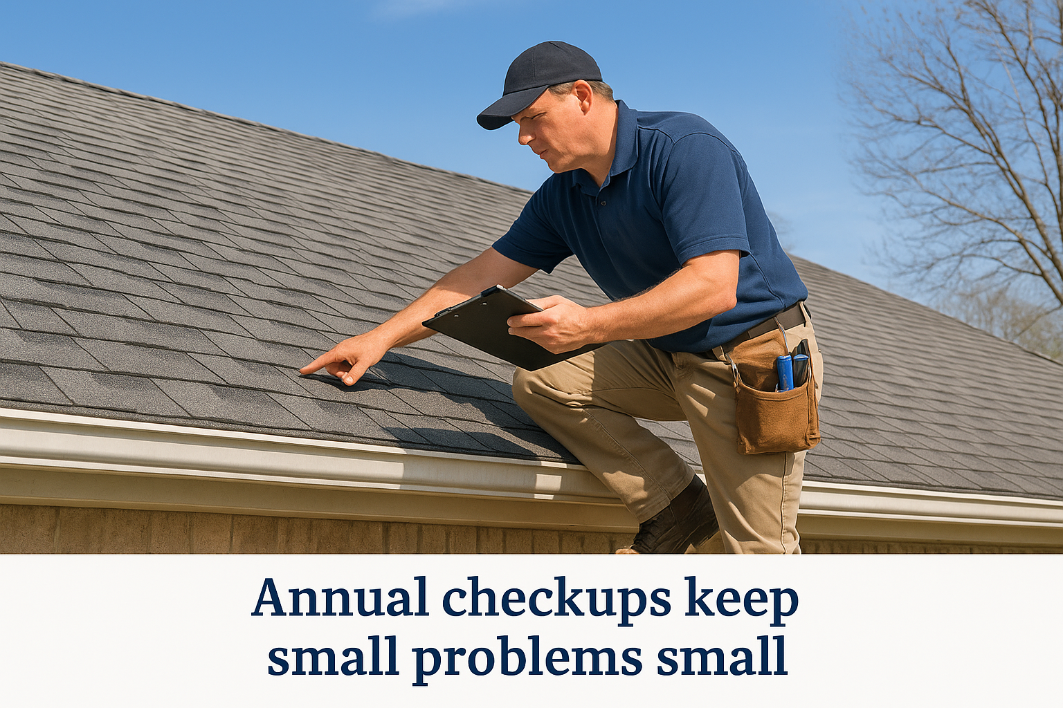 Annual checkups keep small problems small