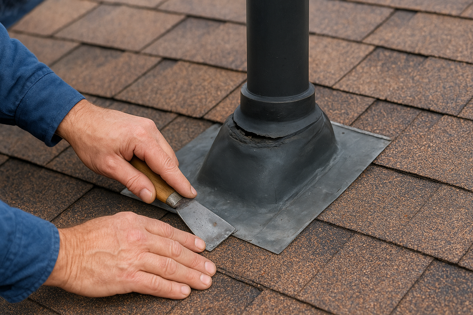 4. Flashing and vent boot repair