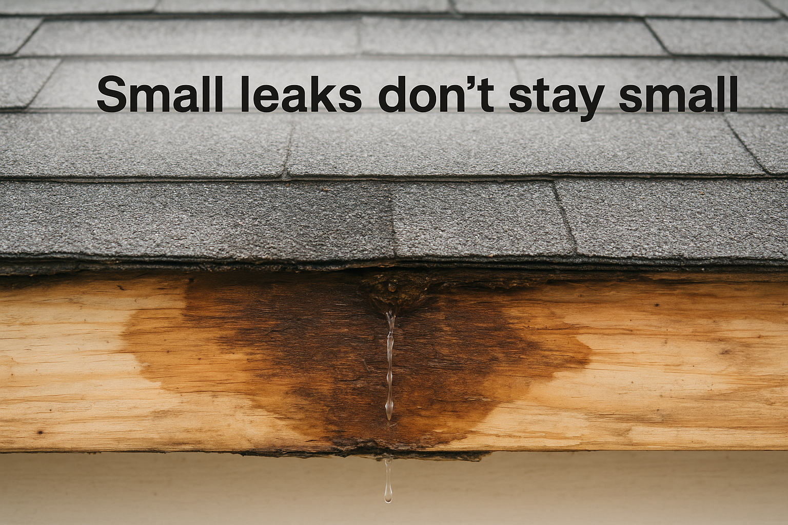 Small leaks don't stay small