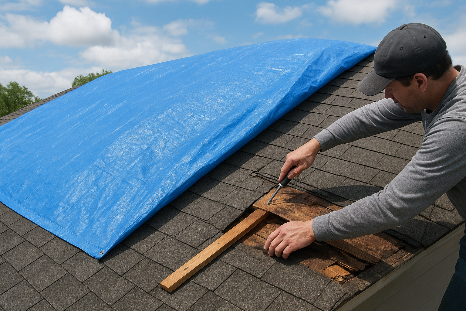 Tarp exposed areas the right way