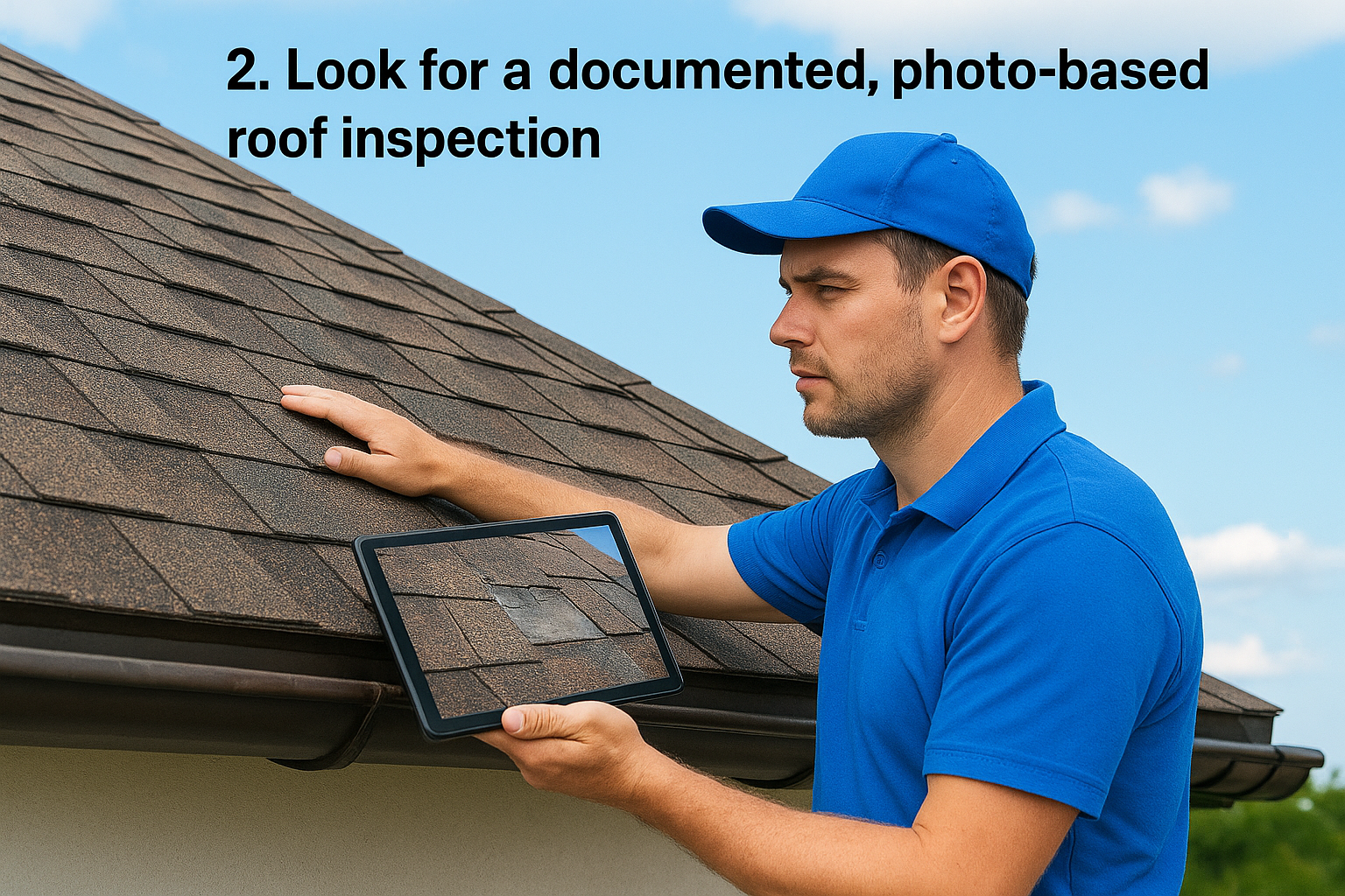 2. Look for a documented, photo-based roof inspection