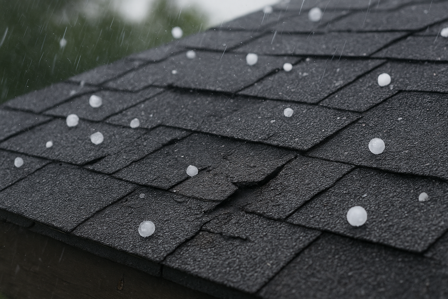 How hail damages your roof