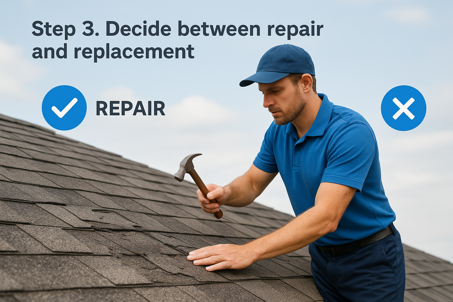 Step 3. Decide between repair and replacement