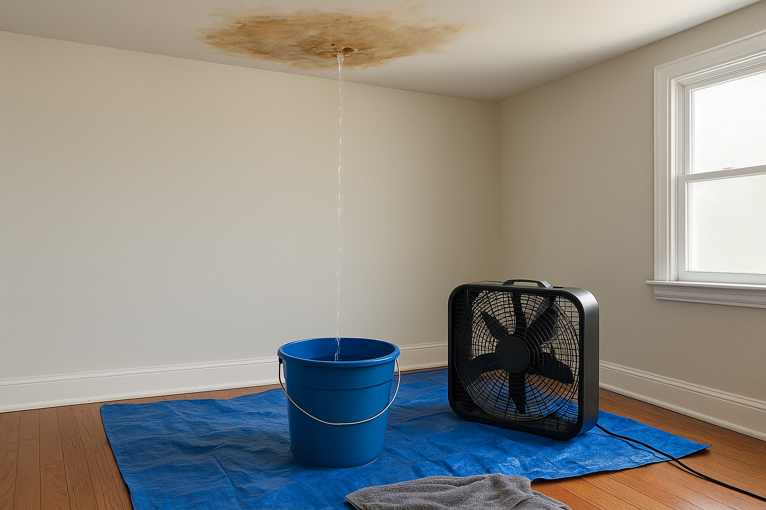 Set up a temporary catch system