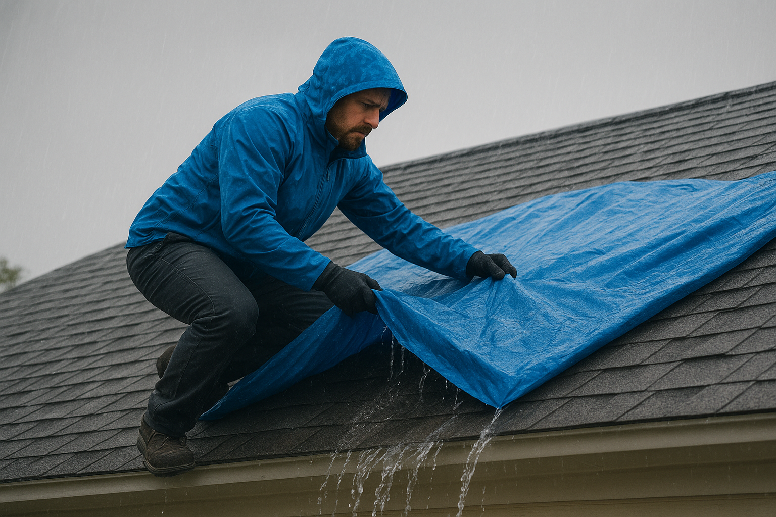 4. Fast response for active leaks and storm damage