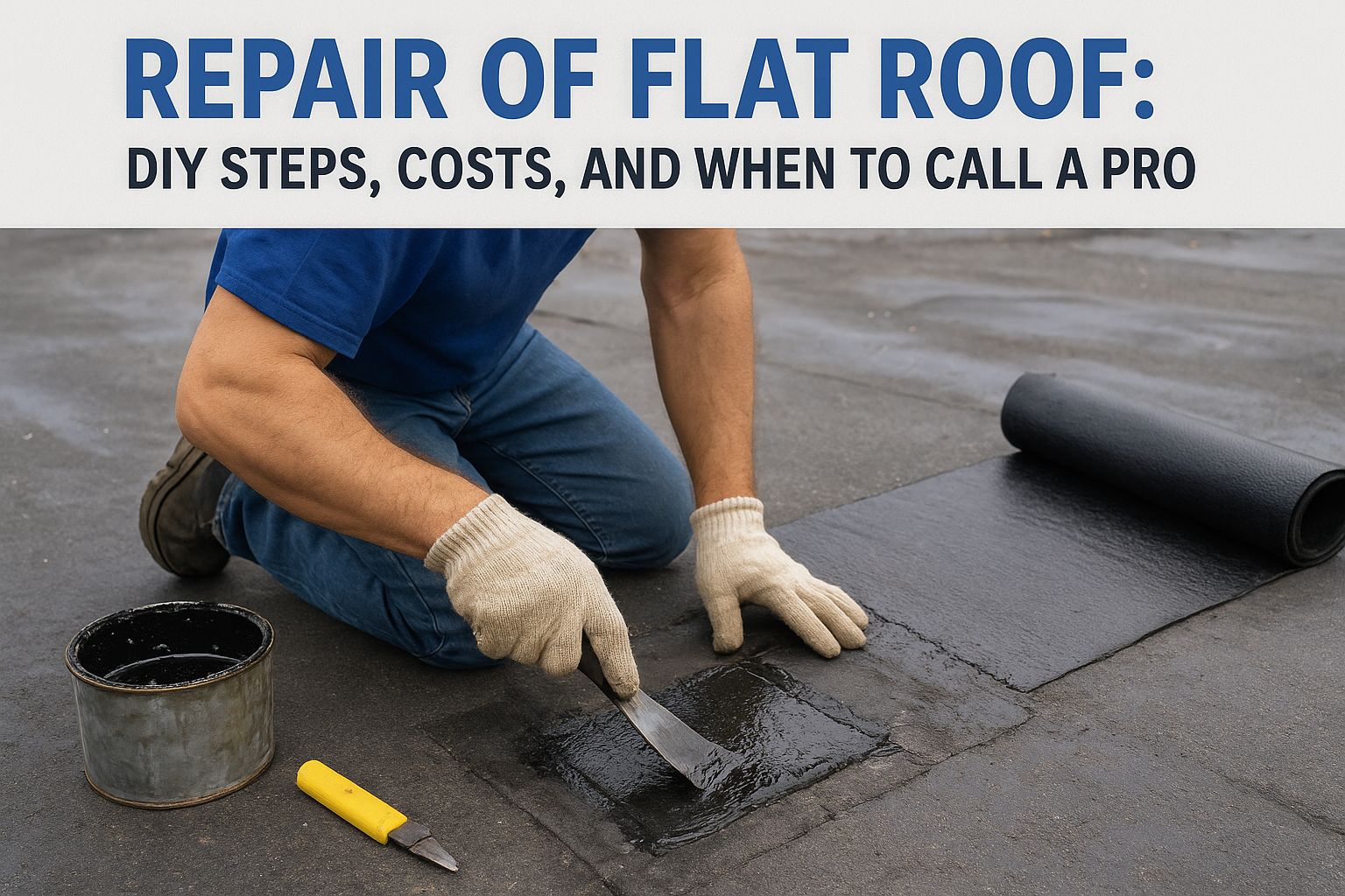 Repair of Flat Roof: DIY Steps, Costs, and When to Call a Pro