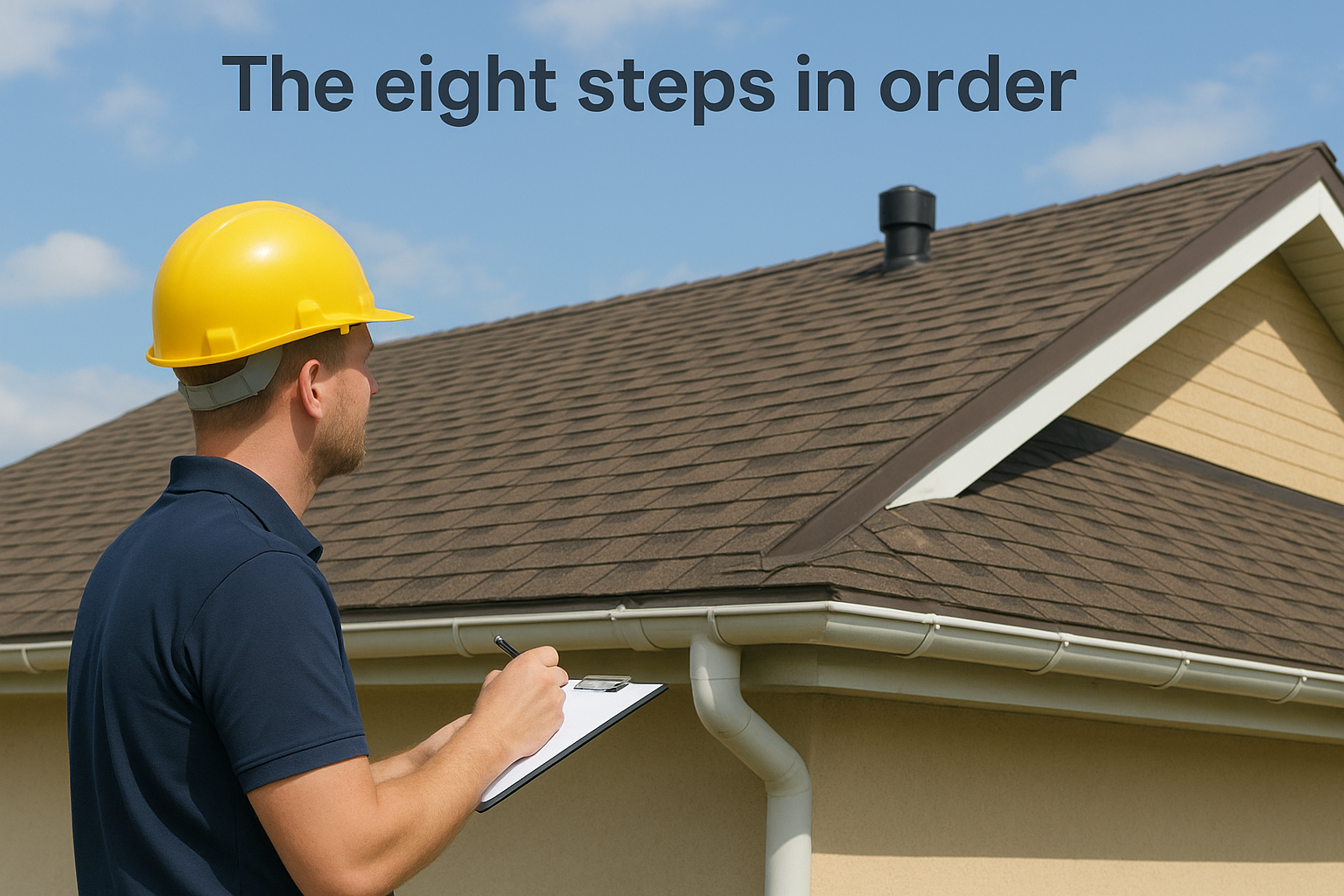 The eight steps in order