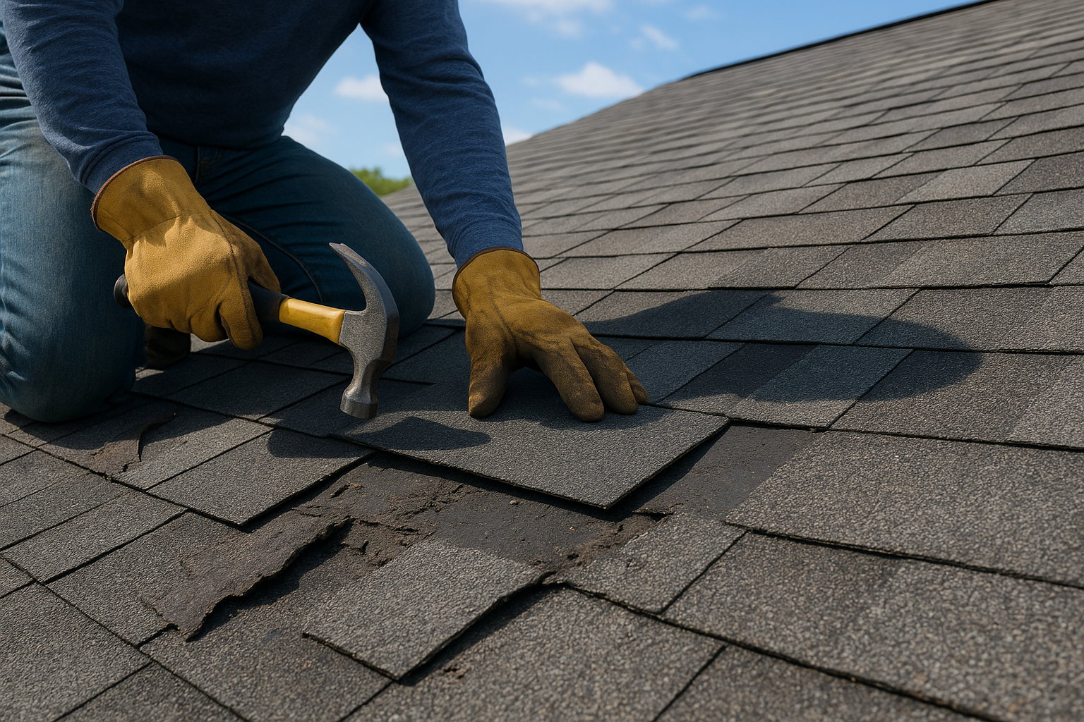 3. Shingle repair and replacement