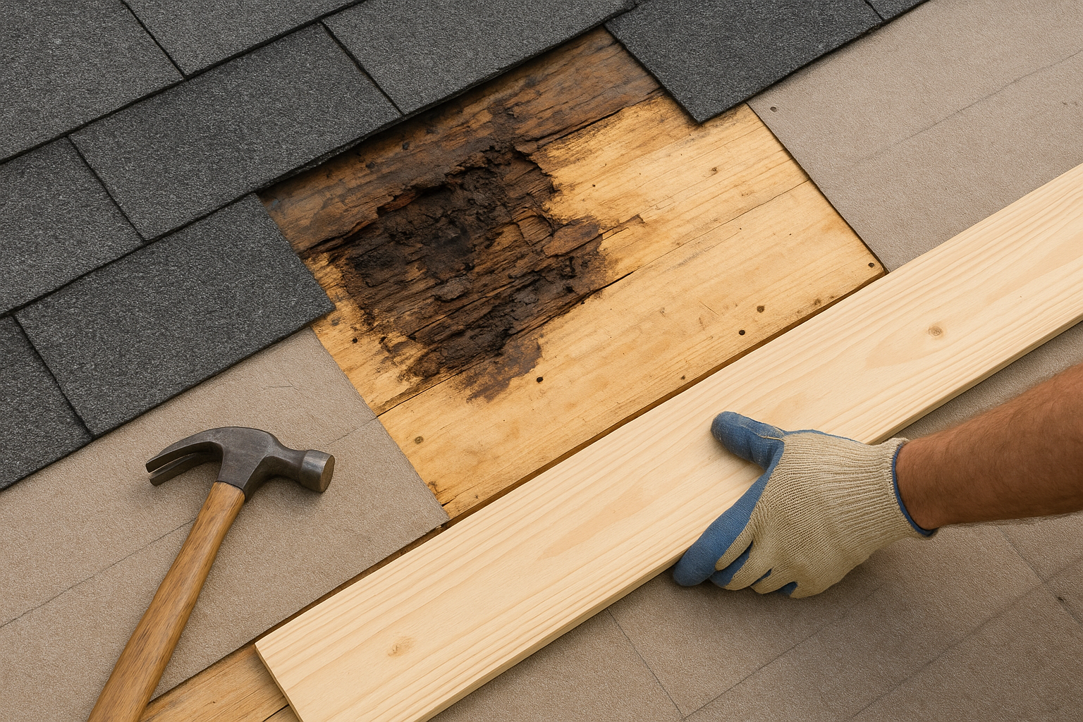 7. Decking and underlayment repair
