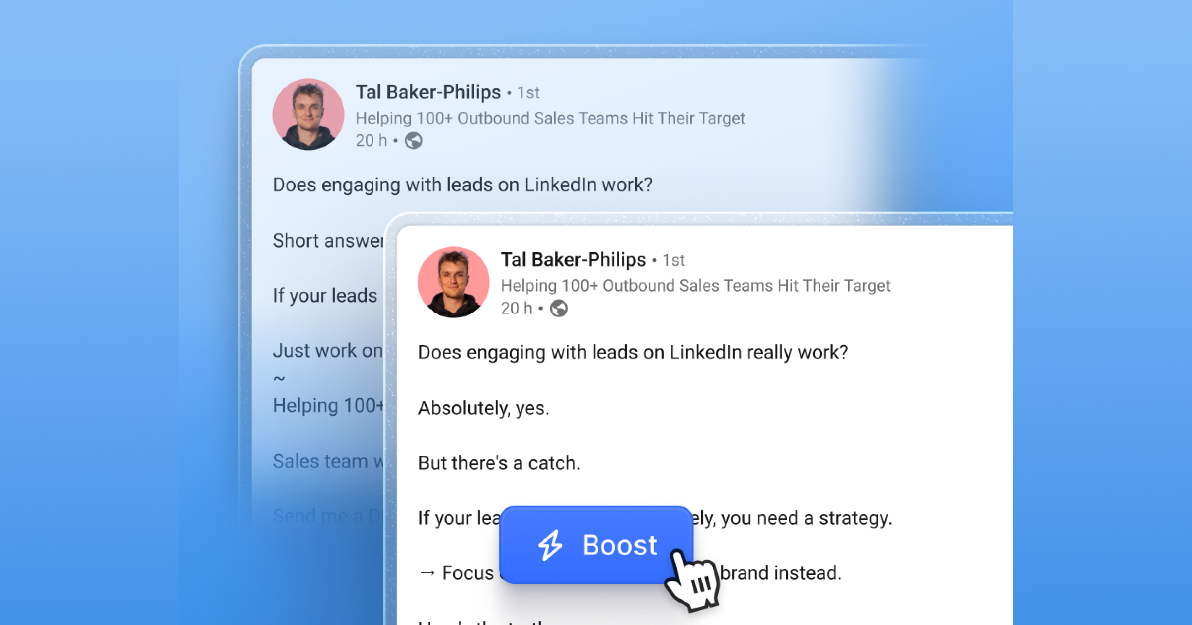 LinkedIn Post Booster • Grow Your Personal Brand On LinkedIn