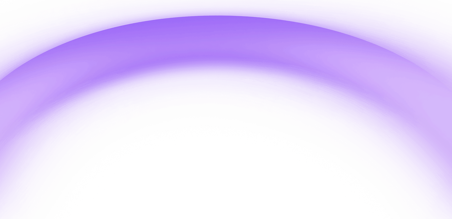 Abstract gradient background with concentric curved bands in shades of purple, lavender, white, and black.