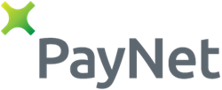 PayNet logo with green abstract cross symbol next to dark gray text.