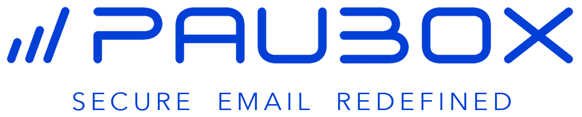 Paubox logo with the tagline 'Secure Email Redefined'.