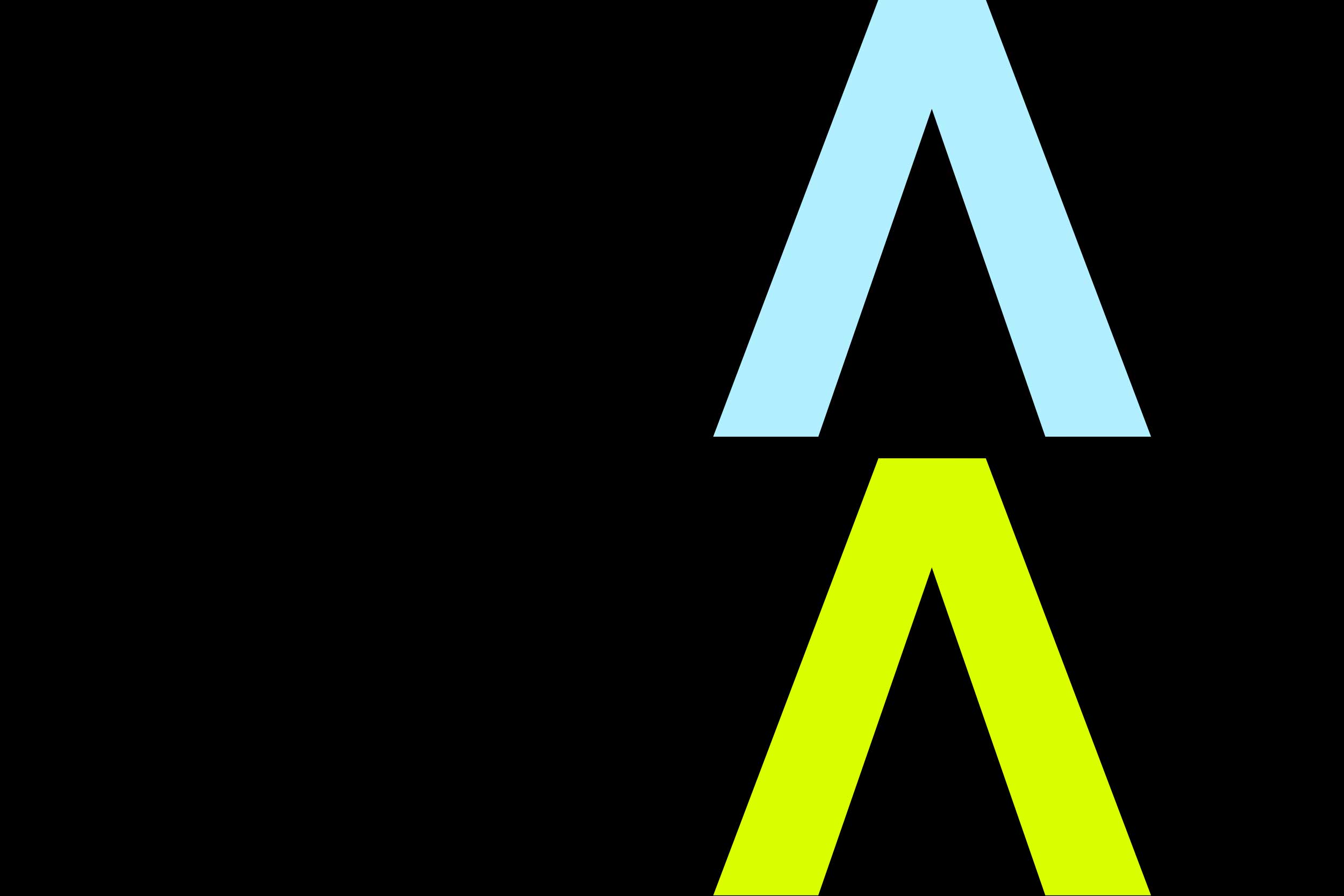 Schwarzer Hintergrund, darauf groß und in den CI-Farben das Abele Automation Icon.