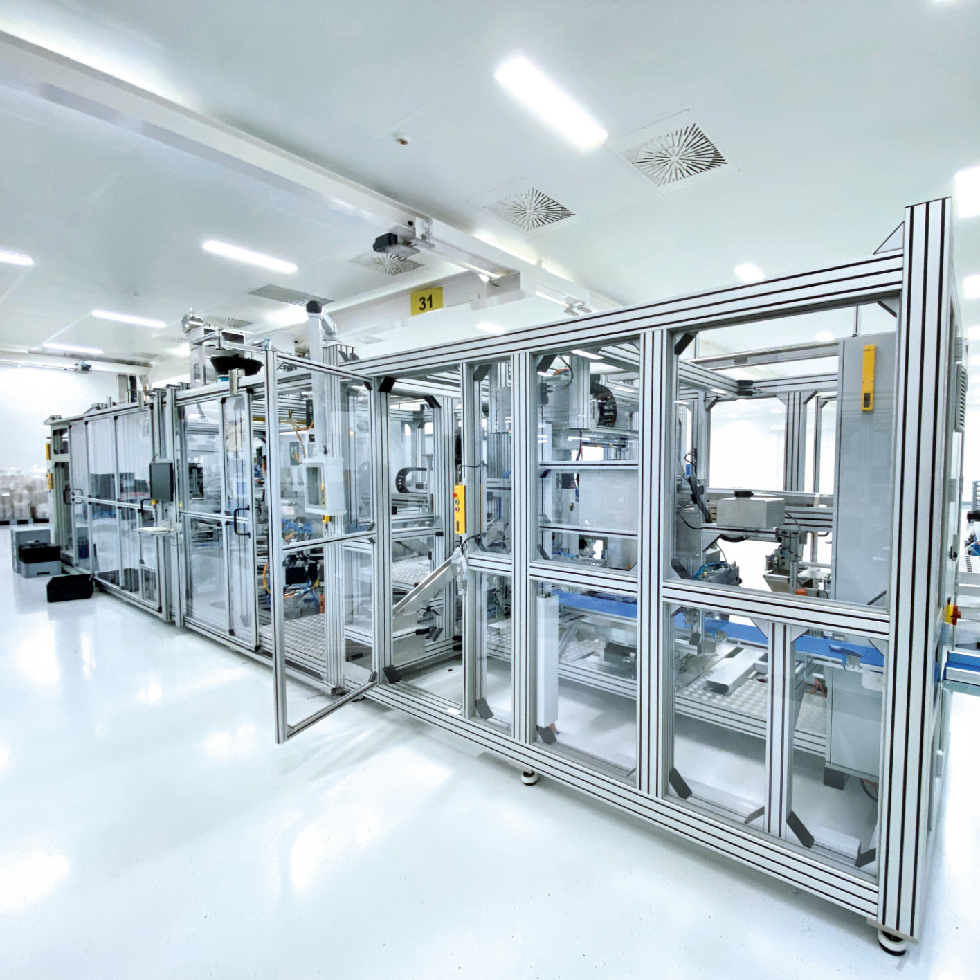 Automatisierte Industrieanlage für Anlagenautomation